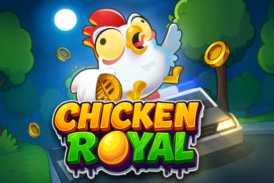 Chicken Royal slot visual from InOut available on vegas-now.eu.com
