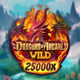 Logo of Dragons of Arcane Wild from Foxium at Vegas Now Casino