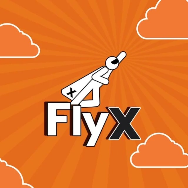 FlyX logo by Buck Stakes Entertainment at Vegas Now CasinoFlyX