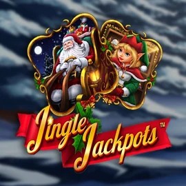 Logo of Jingle Jackpots from Dragon Gaming at Vegas Now Casino