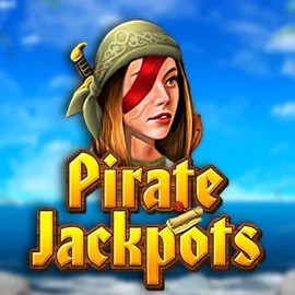 Pirate Jackpots slot logo by Belatra Games at Vegas Now CasinoPirate Jackpots