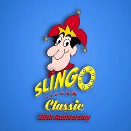 Slingo Classic 20th Anniversary logo – Casino Games by Slingo at Vegas Now Casino