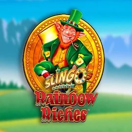Slingo Rainbow Riches logo by Gaming Realms at Vegas Now CasinoSlingo Rainbow Riches